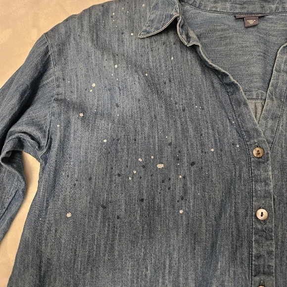 J Jill denim top - Picture 3 of 9